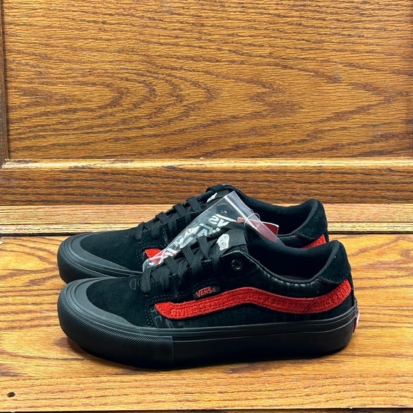Vans Style 112‎ Pro Baker Black Red Shoes - Picture 2 of 9